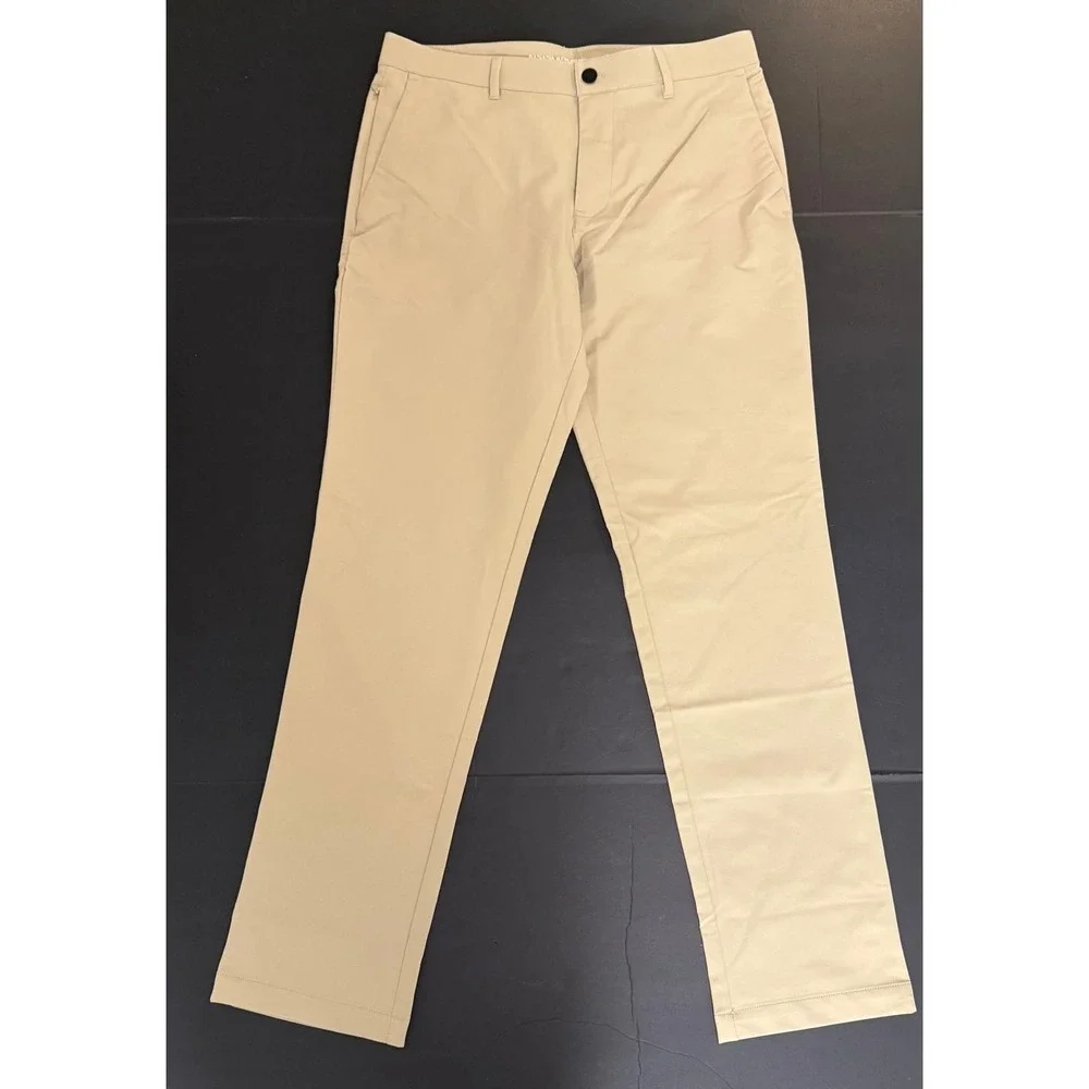 Banana Republic Mens Core Temp Performance Chino Pants Khaki Tan Size 32